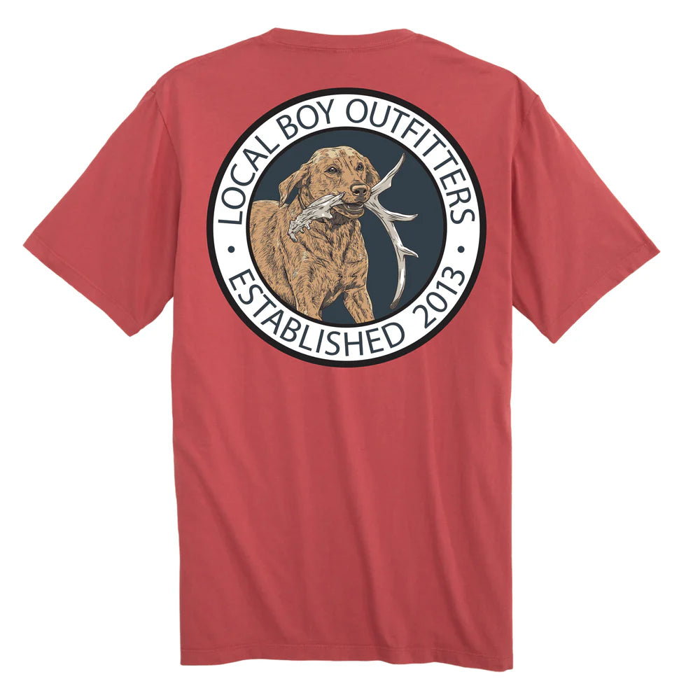 Youth Antler Retrieve SS Tee - Brick