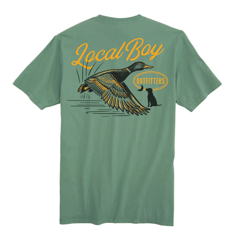 Youth Moonlit Mallard SS Tee - Light Green
