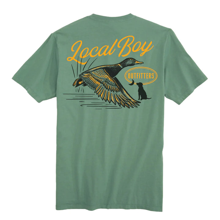Youth Moonlit Mallard SS Tee - Light Green