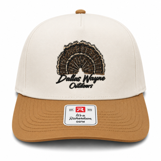 Dallas Wayne Field Hat - Turkey Fan - Cream & Caramel