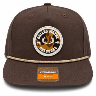 Outdoors PVC Circle Patch Hat - Old School Camo- Bark