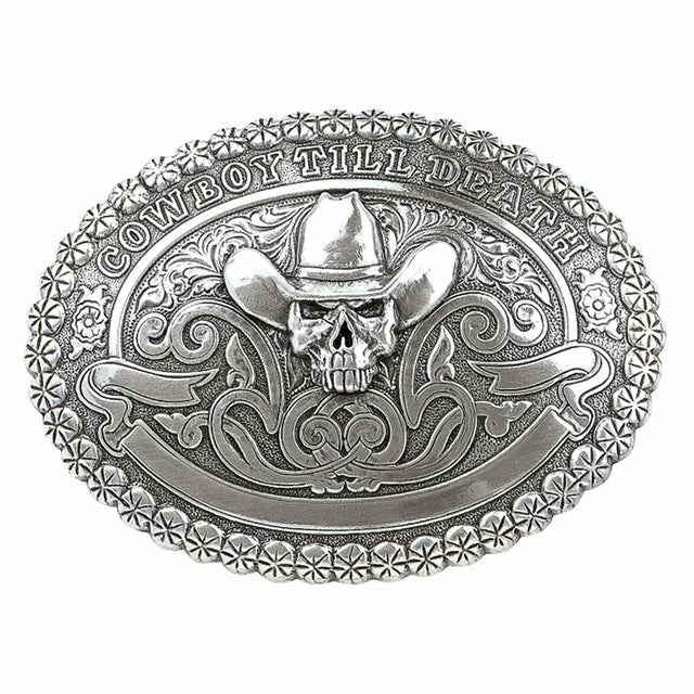 Cowboy Till Death Belt Buckle