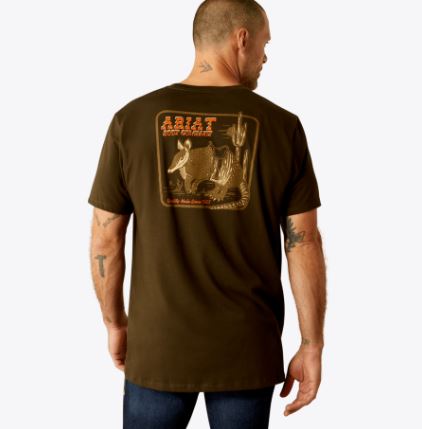 Armadillo On Half Shell Tee - Olive
