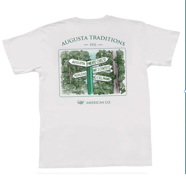 Augusta Traditions Short Sleeve Pocket Tee - Oyster