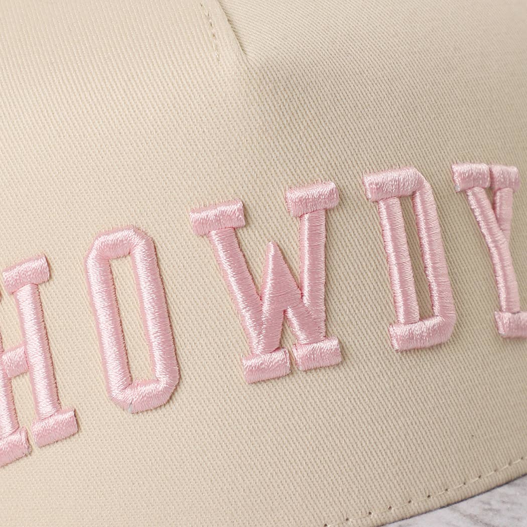 Howdy Trucker Hat - Pink & Camo