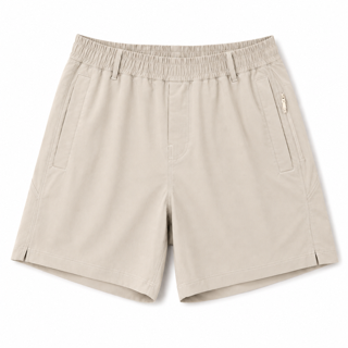 Dallas Wayne 6" Lined Shorts - Stone Khaki