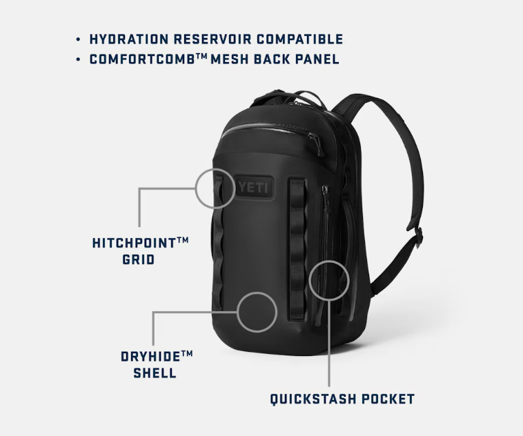 Cayo 25 Liter All-Weather Backpack - Black