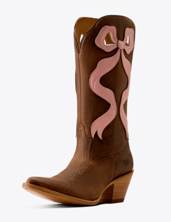 Women's Beaux Western Boot - Weathered Tan/Baby Pink