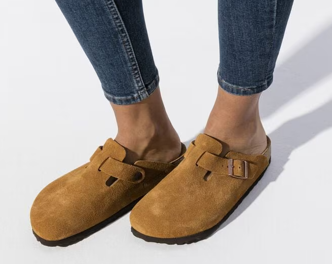 Boston Soft Footbed - Suede Leather - Mink