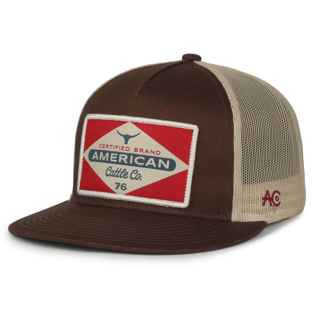Billboard Hat- Flat - Brown