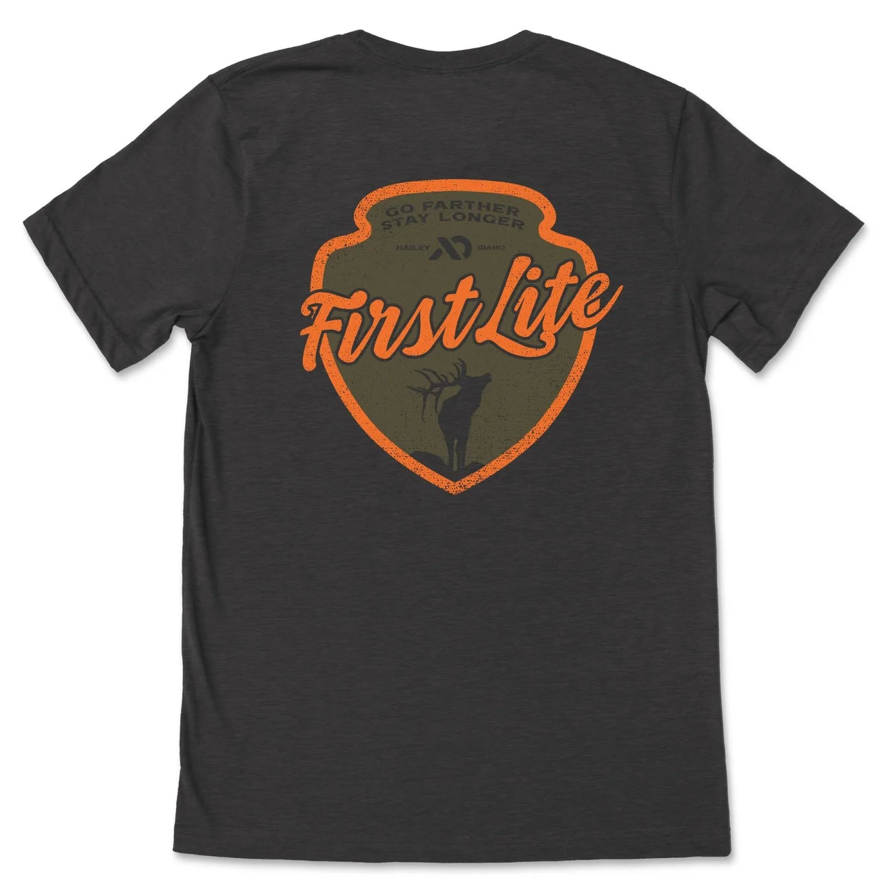 Bugle Badge T-Shirt - Dark Gray Heather