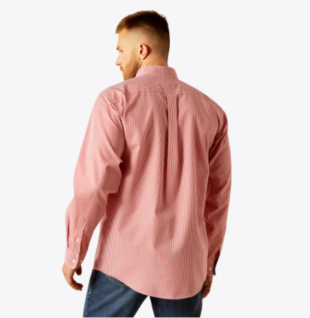 Wrinkle Free Dane Classic Fit Shirt - Red