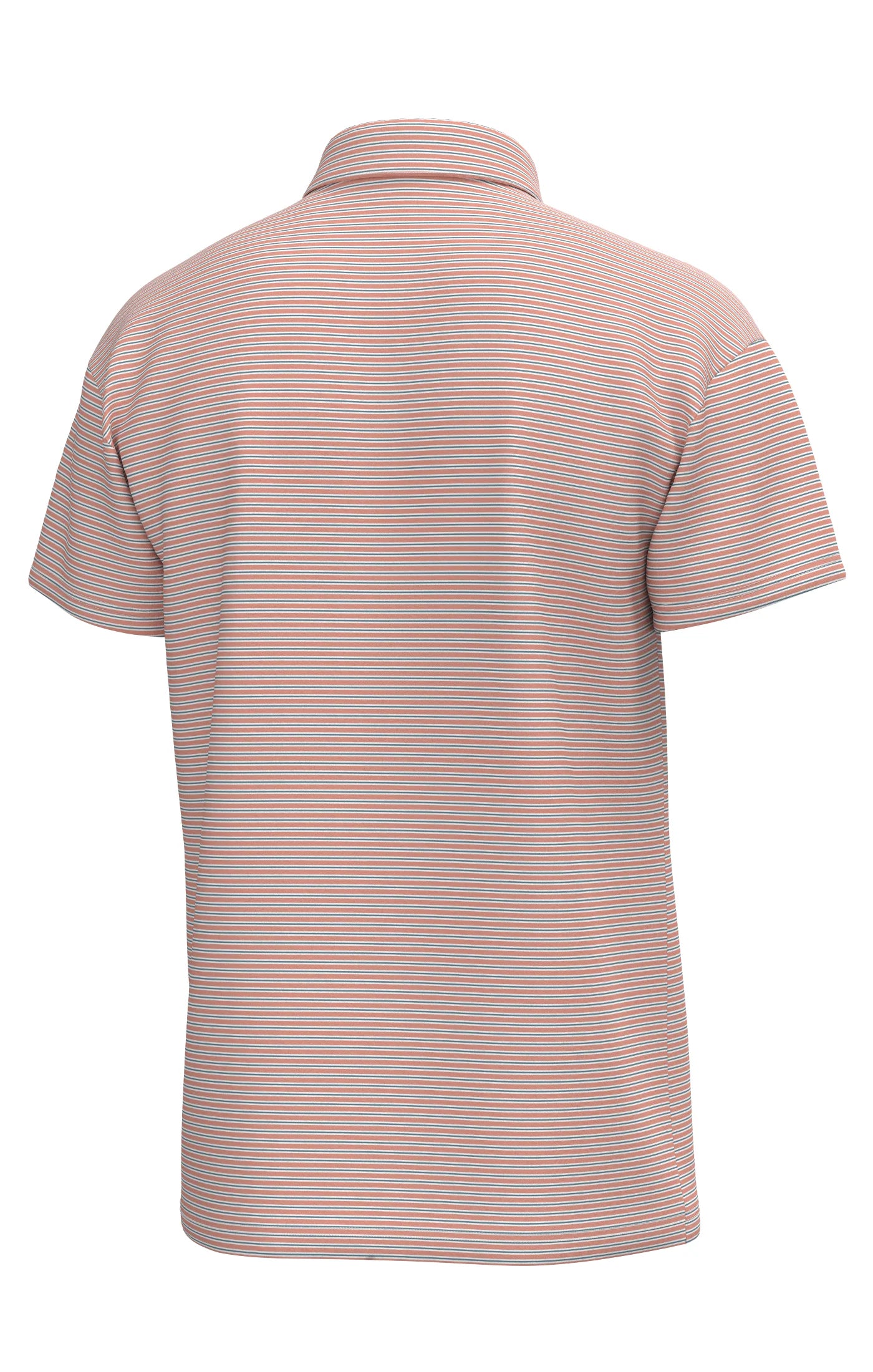 Charles 4-Button Pique Polo - Peach