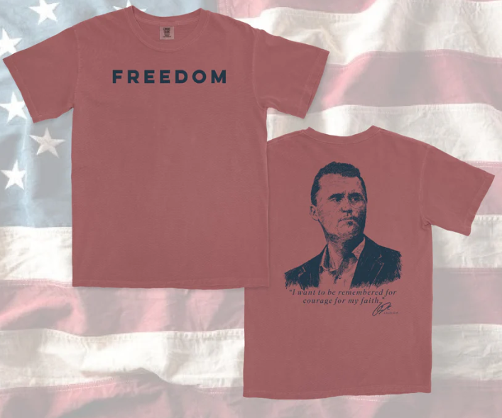 KP Charlie Kirk Tee -Brick