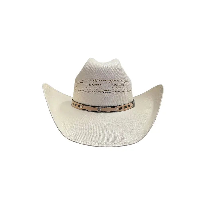 Unisex Cattleman Straw Cowboy Hat