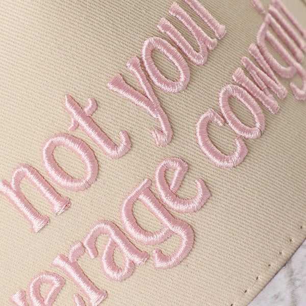 Not Your Average Cowgirl Trucker Hat - White & Camo