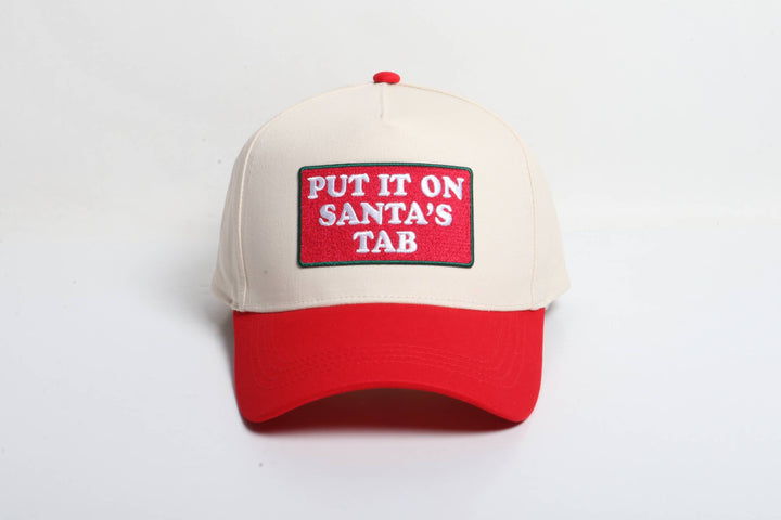 Put It On Santa's Tab Hat - Red