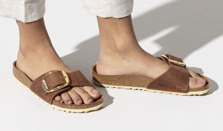 Madrid Big Buckle - Oiled Leather - Cognac