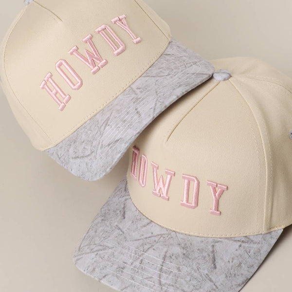 Howdy Trucker Hat - Pink & Camo