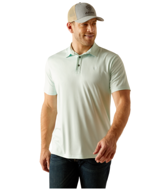 Men's Charger 2.0 Fitted Polo - Bleached Aqua