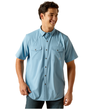 Men's VentTEK Western Fitted SS Shirt - Blue Dawn