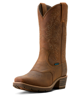 Hybrid Roughstock Square Toe Waterproof Cowboy Boot - Status Brown