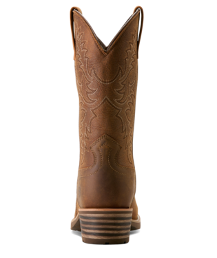 Hybrid Roughstock Square Toe Waterproof Cowboy Boot - Status Brown