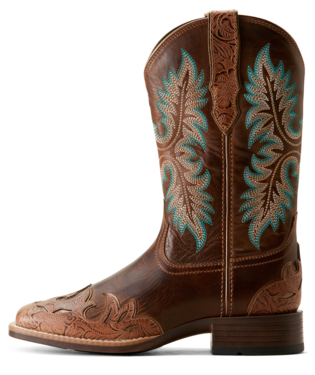 Bryce Canyon Western Boot - Floral Embossed Tan