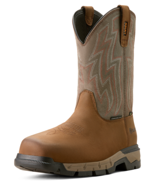 Rebar Flex SD Composite Toe Work Boot Distressed Brown