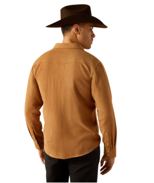 Hyde Retro Snap LS Shirt - Pale Khaki