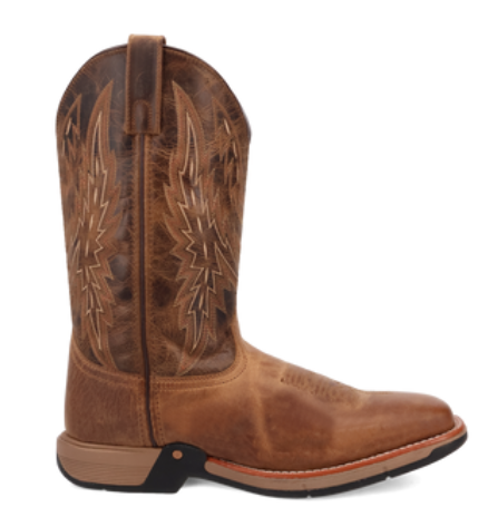 Laredo Vapor Tan/Brown Leather Cowboy Boots