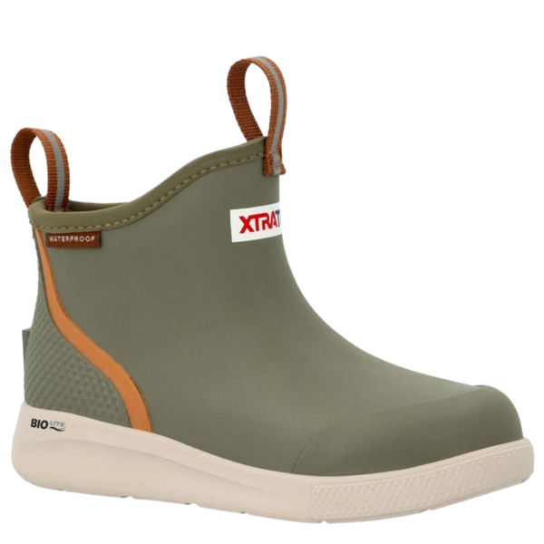 Kids Ankle Deck Boot - Green