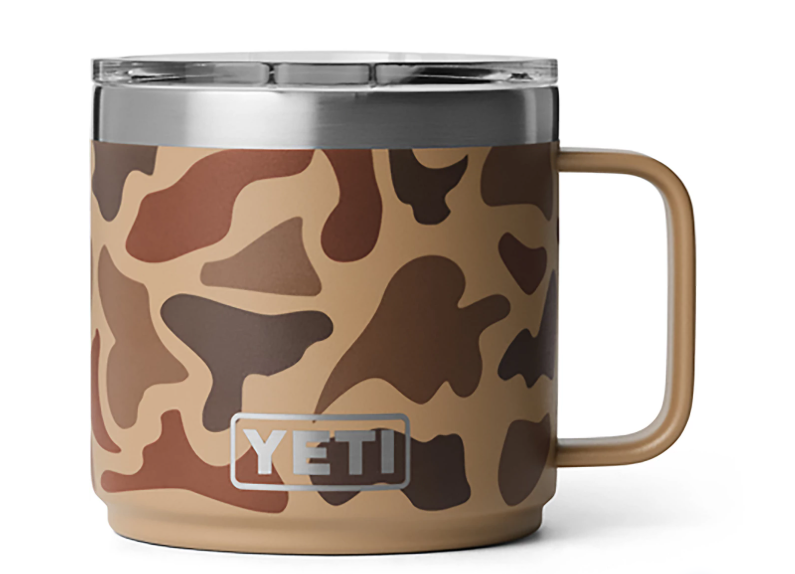 Rambler® 14 oz Stackable Mug With Durasip™ Ceramic Lining - Wetland Camo
