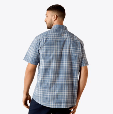 MNS Rebar Made Tough DuraStretch Work Shirt- Dark Denim