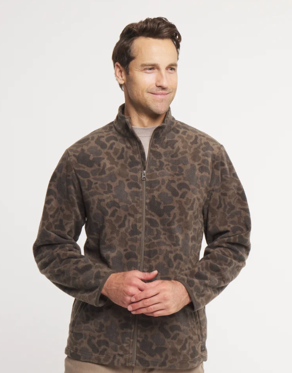 Longfellow Fleece Jacket - Retro Camo - Stone Brown