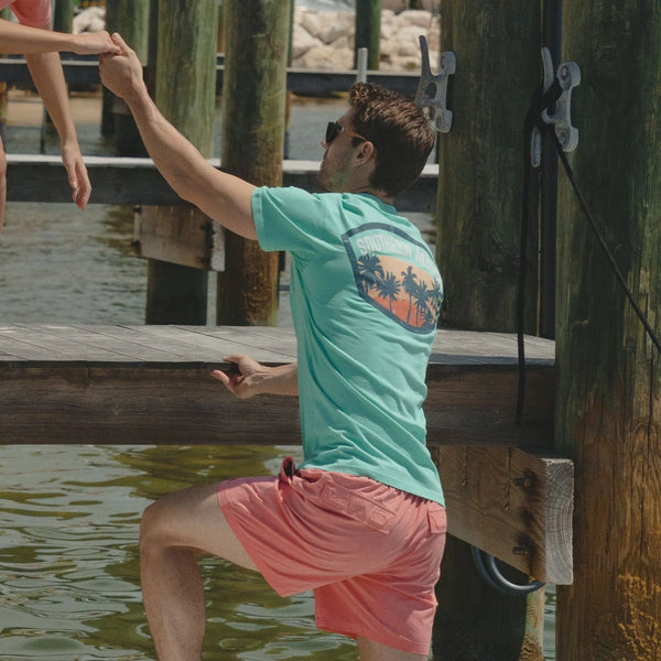 Fading Fast Tee- Bimini Green