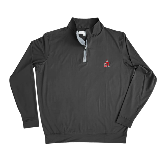 Leaning Dawg 1/4 Zip Performance Pullover - Black