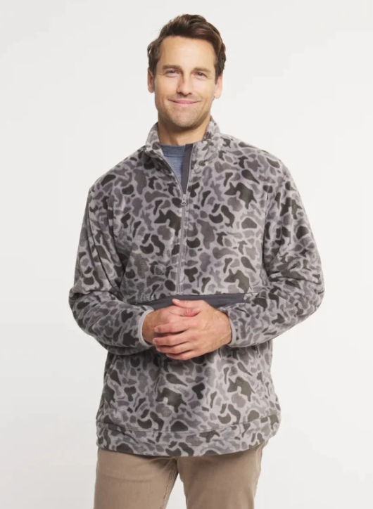 Wadsworth Fleece - Retro Camo - Light Grey