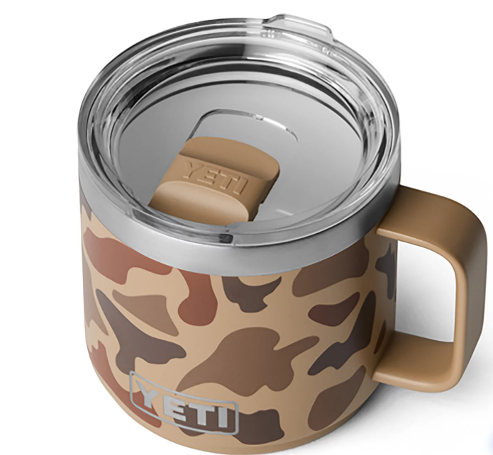 Rambler® 14 oz Stackable Mug With Durasip™ Ceramic Lining - Wetland Camo