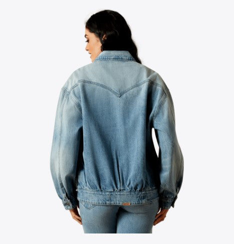 Cheyenne Denim Bomber Jacket - Candy
