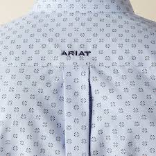 Men's Ariat Wrinkle Free Otello Classic Fit Shirt - Periwinkle