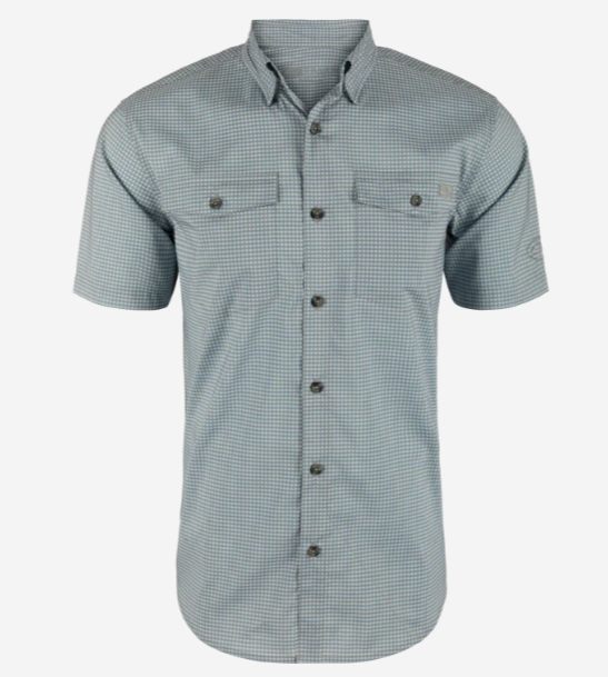 Frat Gingham Check S/S Button Down - Quarry