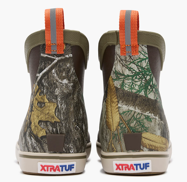 Kids' Ankle Deck Boot - Dark Brown / Real tree Edge
