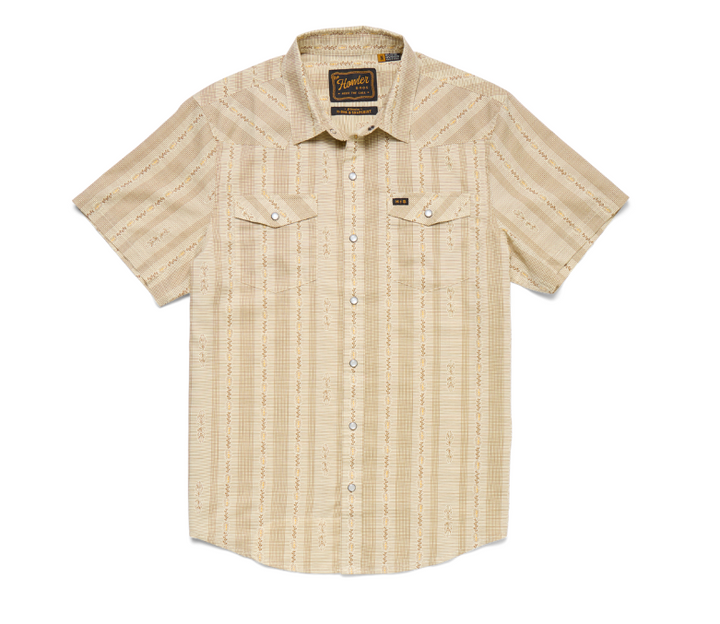 H Bar B Snapshirt- Prairie Garland-Dust