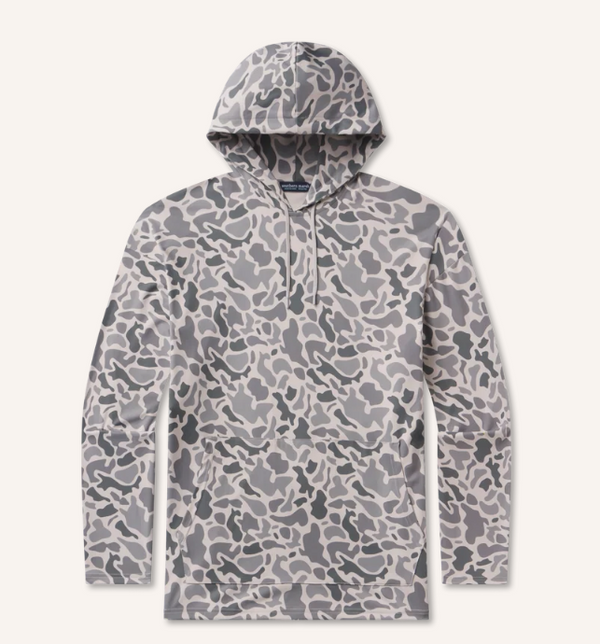 Youth Baldwyn Active Hoodie - Retro Camo - Light Gray