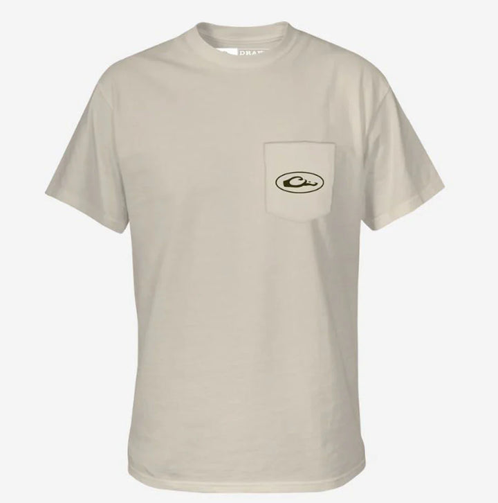 Americana Yellow Lab Tee- Coconut Milk