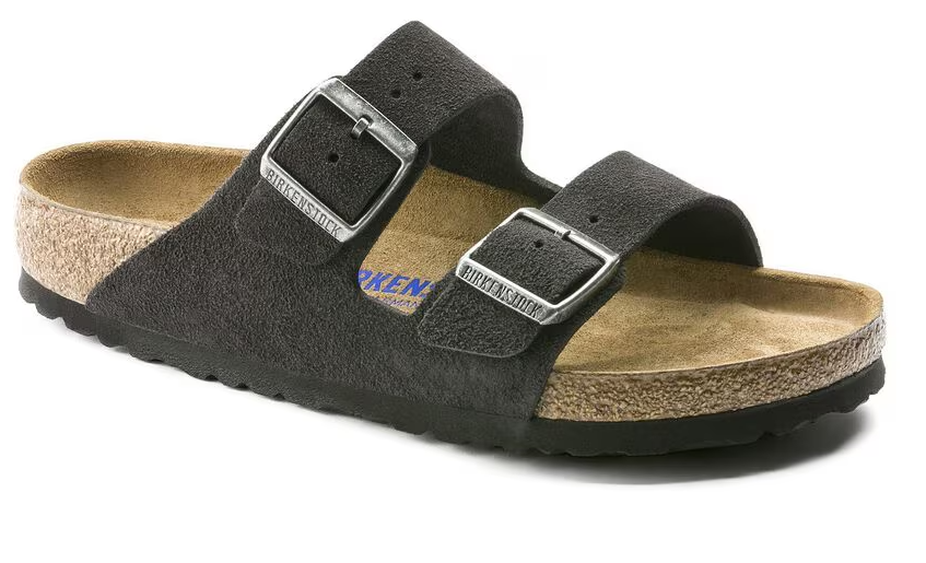 Arizona Soft Footbed Suede Leather - Velvet Gray
