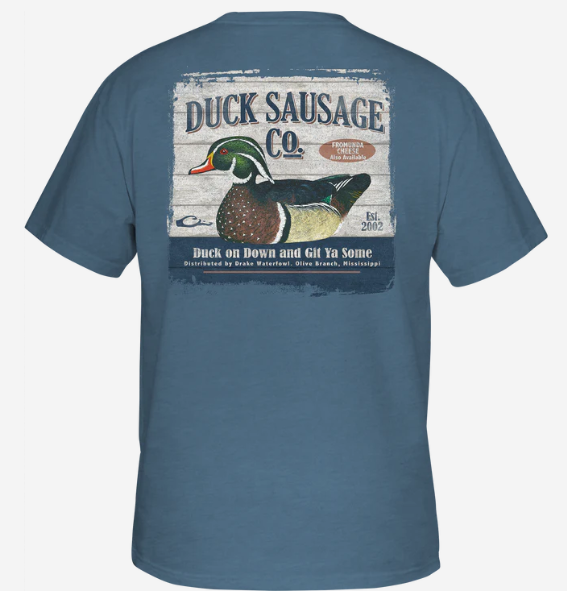 Duck Sausage SS Tee- Blue Shadow