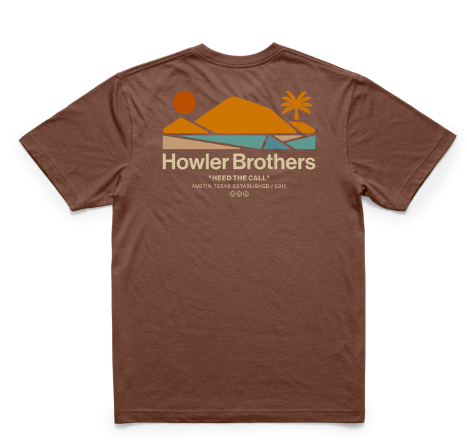 Bahía de Howler Tee -Mahogany