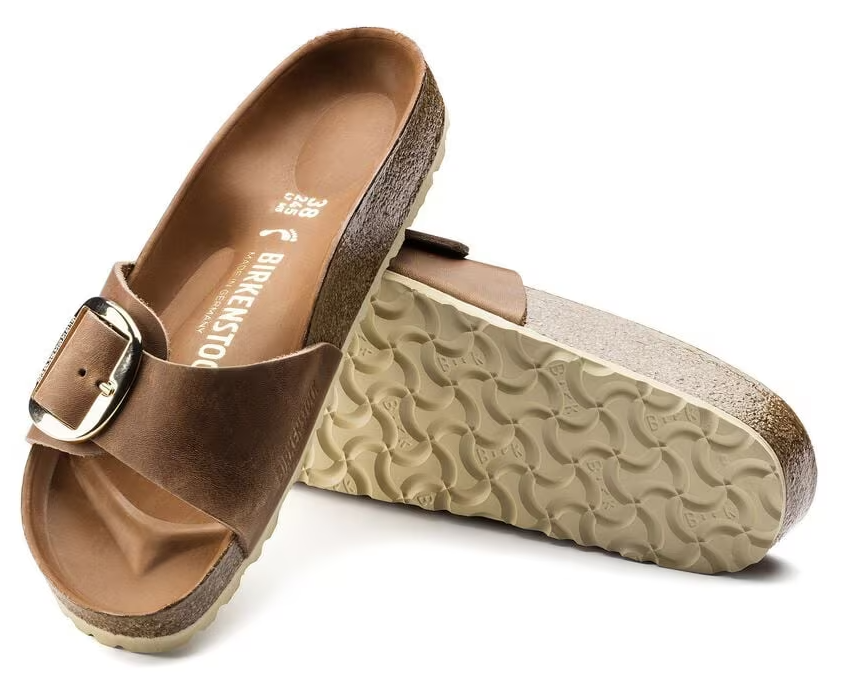 Madrid Big Buckle - Oiled Leather - Cognac